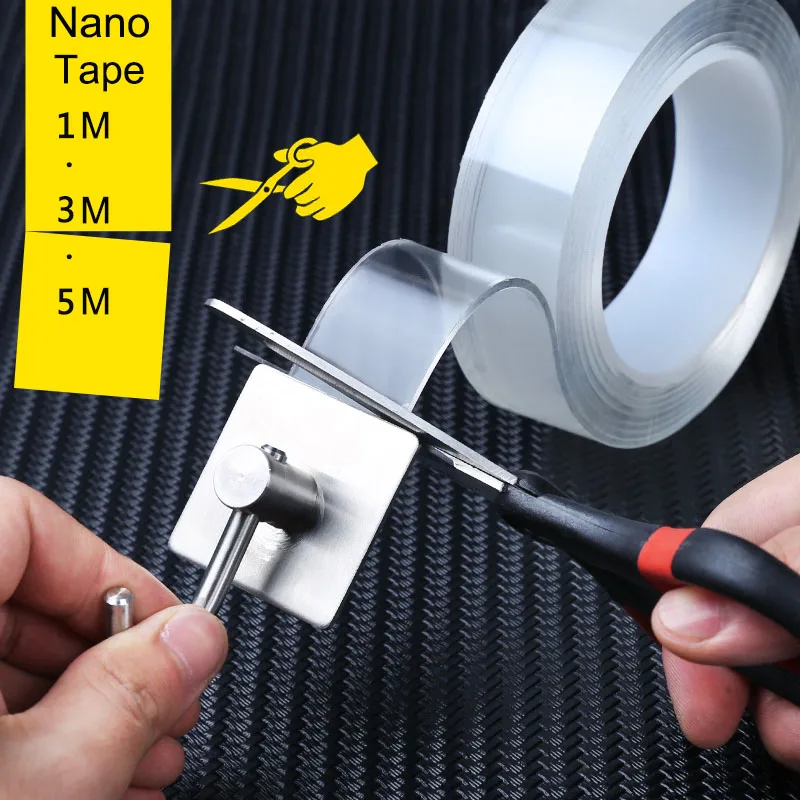 1/3/5M Nano Tape Double Sided Tape Transparent Non Marking Reusable Waterproof Sticker Can Clean Household Multifunctional Tapes
1/3/5M Nano Tape Double Sided Tape Transparent Non Marking Reusable Waterproof Sticker Can Clean Household Multifunctional Tapes
