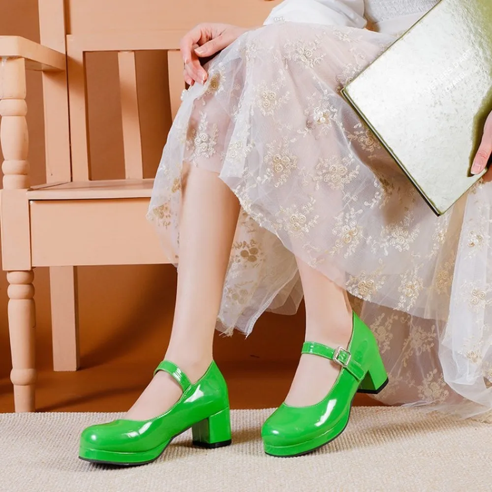 Hot Sale Womens Round Toe Patent Leather Candy Colors Block High Heel Lolita Pumps Platform Shoes Cosplay Plus Size New 2021
Hot Sale Womens Round Toe Patent Leather Candy Colors Block High Heel Lolita Pumps Platform Shoes Cosplay Plus Size New 2021
