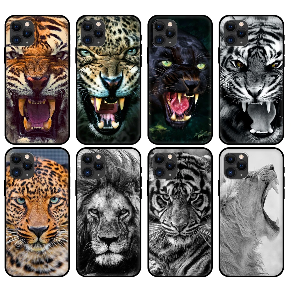 Black tpu case for iphone 5 5s se 2020 6 6s 7 8 plus x 10 XR XS 11 12 mini pro MAX back cover Animal tiger lion leopard
Black tpu case for iphone 5 5s se 2020 6 6s 7 8 plus x 10 XR XS 11 12 mini pro MAX back cover Animal tiger lion leopard