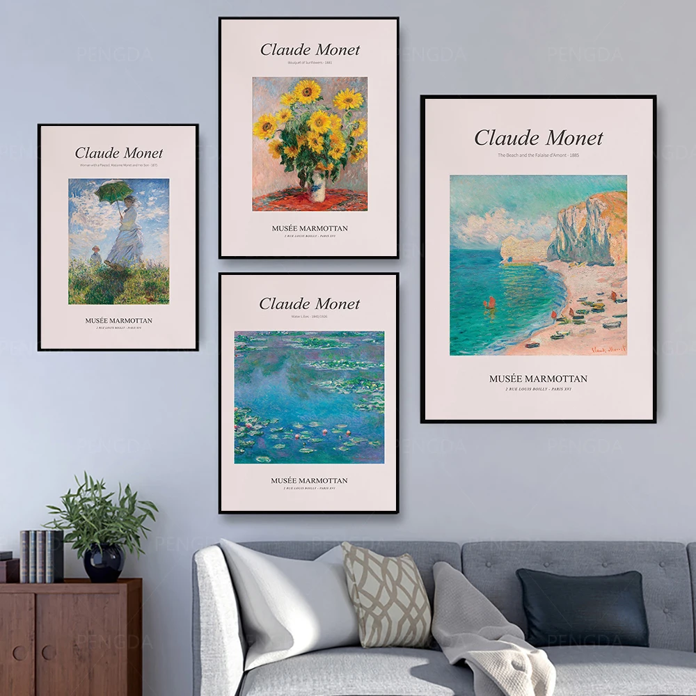 Claude Monet Classic Vintage Abstract Painting Exhibition Posters Canvas Print Wall Pictures Bedroom Living Room Home Wall Decor
Claude Monet Classic Vintage Abstract Painting Exhibition Posters Canvas Print Wall Pictures Bedroom Living Room Home Wall Decor
