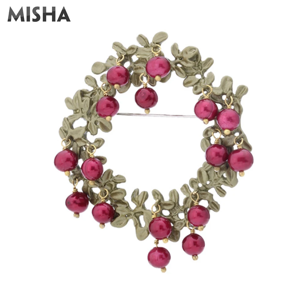 MISHA Red Cranberry Brooch Freshwater Pearl Brooch Jewelry High Quality Brooch Pin For Women Wedding Gift Bridal Jewelry
MISHA Red Cranberry Brooch Freshwater Pearl Brooch Jewelry High Quality Brooch Pin For Women Wedding Gift Bridal Jewelry