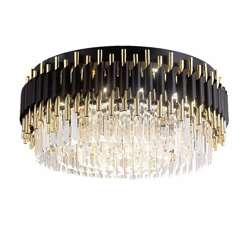 Luxury Black Chandeliers For Luxury Living Room Crystal Light Fixture Round Modern LED bedroom Chandeliers
Luxury Black Chandeliers For Luxury Living Room Crystal Light Fixture Round Modern LED bedroom Chandeliers