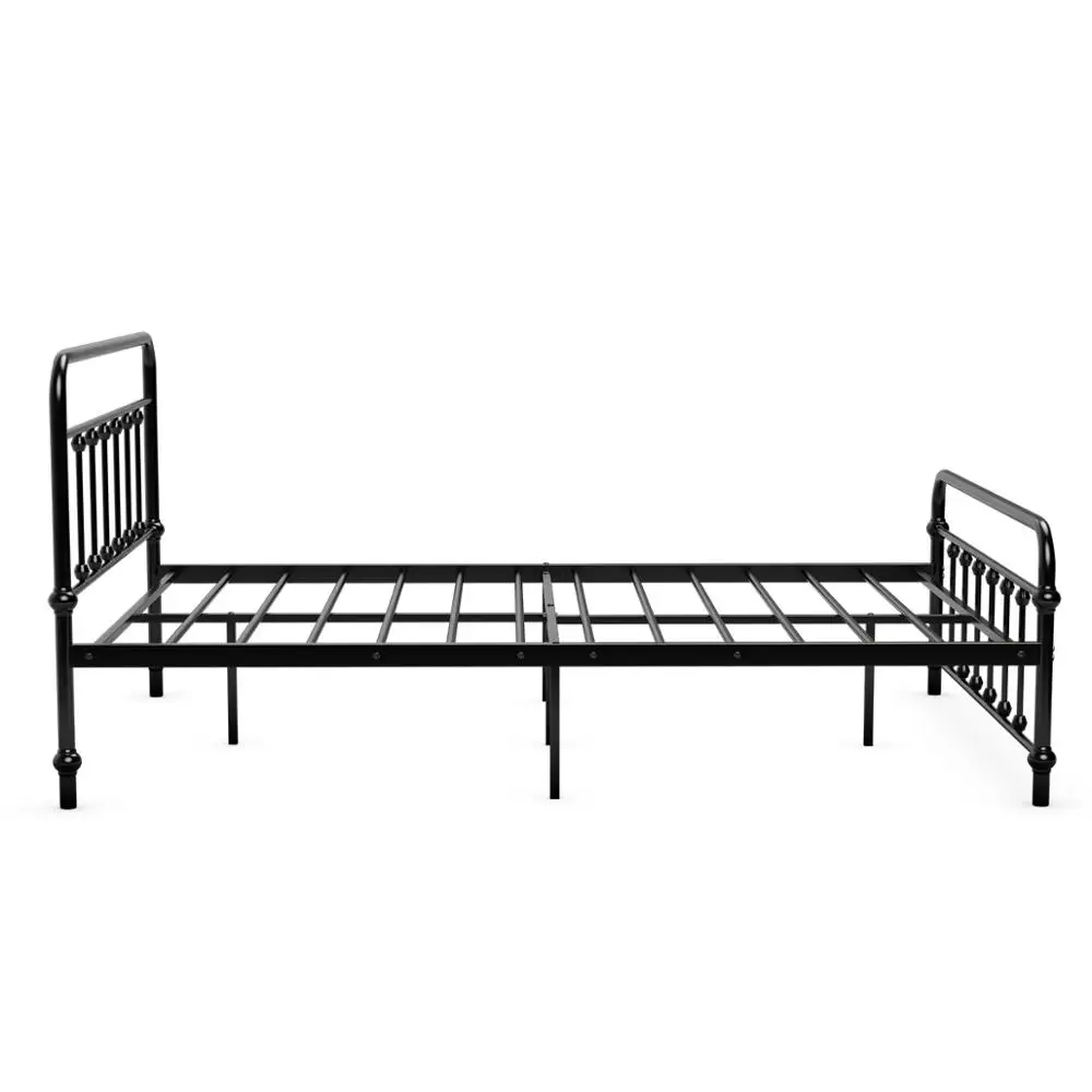 Queen Size Metal Bed Frame Mattress Foundation W/ Steel Slats Headboard Black HW64560BK
Queen Size Metal Bed Frame Mattress Foundation W/ Steel Slats Headboard Black HW64560BK