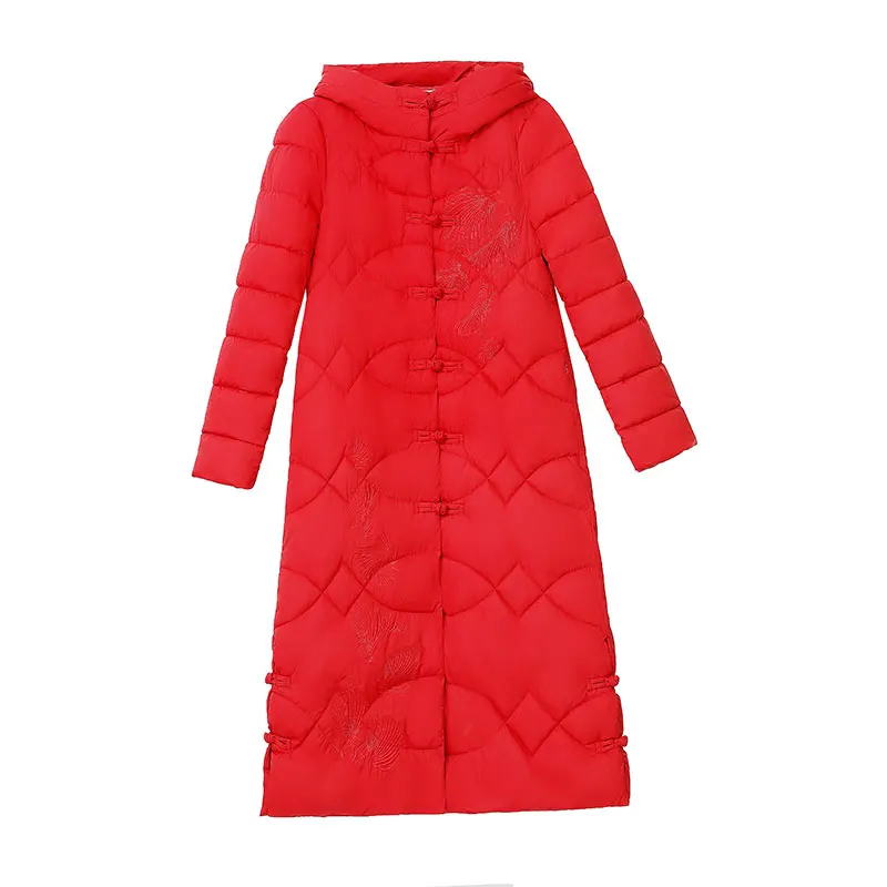 Women New Casual Solid Parka Coat Winter Jacket Vintage Frog Button Long Hooded Parka
Women New Casual Solid Parka Coat Winter Jacket Vintage Frog Button Long Hooded Parka
