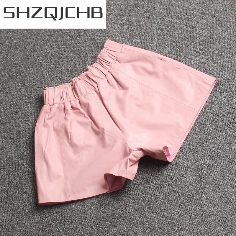 JCHB 2021 High Quality Women Elastic Waist Wide Leg Short Pants 8 Colors Casual Streetwear Shorts Slim Fit Sheepskin Real Leathe
JCHB 2021 High Quality Women Elastic Waist Wide Leg Short Pants 8 Colors Casual Streetwear Shorts Slim Fit Sheepskin Real Leathe