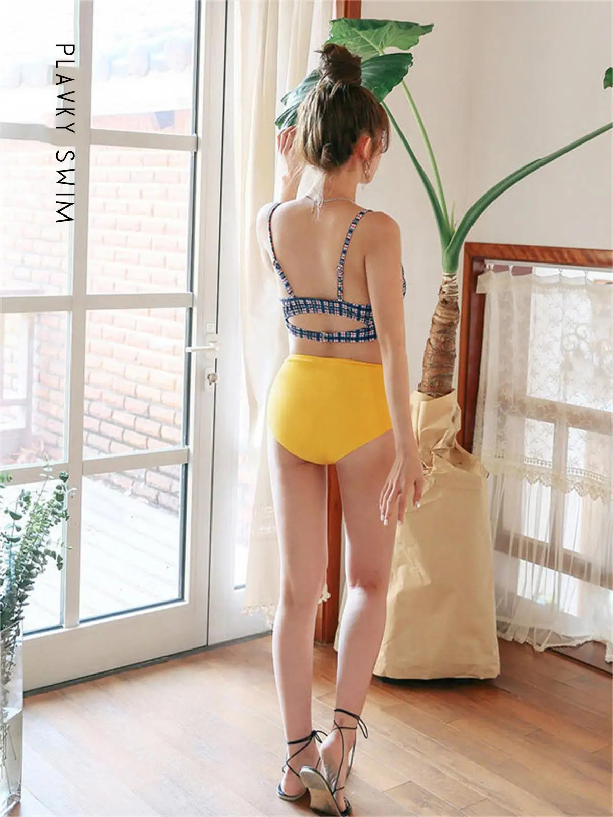 Sexy Retro Plaid Yellow High Waist Bikini Set Swimsuit Women 2021 Swimwear Swim Beach Wear Bathing Suit
Sexy Retro Plaid Yellow High Waist Bikini Set Swimsuit Women 2021 Swimwear Swim Beach Wear Bathing Suit