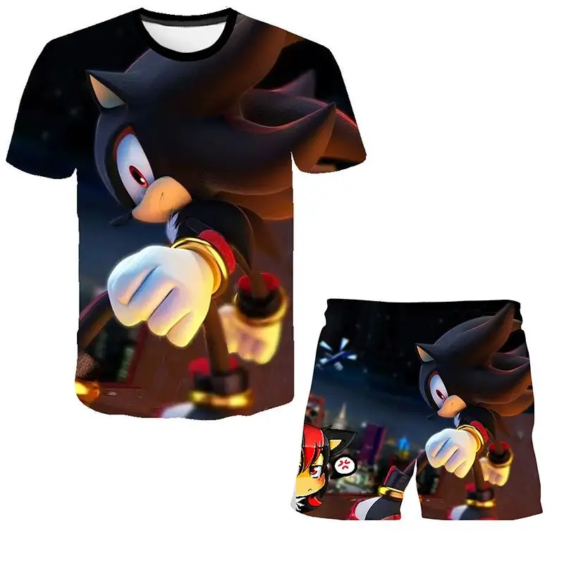2021 New 3d Kids T-shirt+Sports Shorts Suit Children's Cartoon Sonic Print Summer High-quality Top T-shirt Sports Running Sets
2021 New 3d Kids T-shirt+Sports Shorts Suit Children's Cartoon Sonic Print Summer High-quality Top T-shirt Sports Running Sets