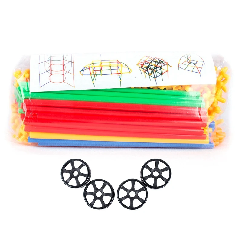 310PCS Straw Constructor STEM Building Blocks Toys for Kids'Education,Colorful Plastic Engineering Toys Gift with Wheels
310PCS Straw Constructor STEM Building Blocks Toys for Kids'Education,Colorful Plastic Engineering Toys Gift with Wheels