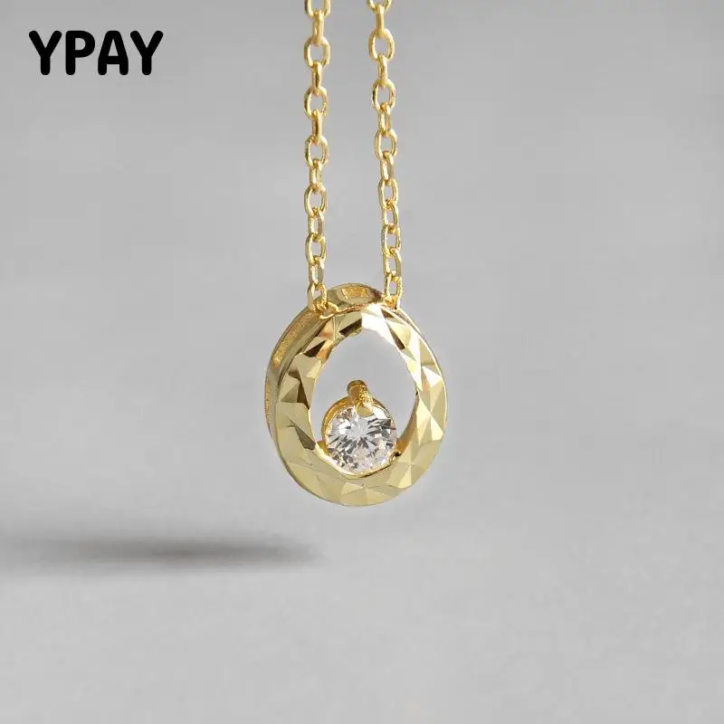 Ожерелье YPAY из серебра 925 пробы с цирконием, с позолотой, женский кулон, ювелирные украшения для вечерние YMN130
Ожерелье YPAY из серебра 925 пробы с цирконием, с позолотой, женский кулон, ювелирные украшения для вечерние YMN130