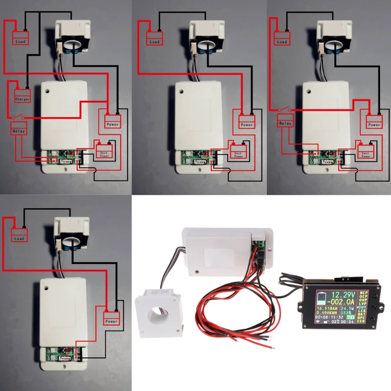 DC 500V 100A 200A 500A Wireless Voltmeter Ammeter Coulometer Battery Power Meter
DC 500V 100A 200A 500A Wireless Voltmeter Ammeter Coulometer Battery Power Meter