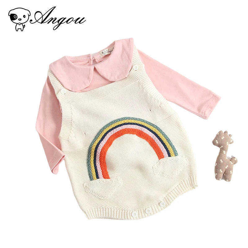 Angou Autumn 2021 New Baby Girl Rainbow Vest Romper Sleeveless Princess Sweet Clothes Newborn Baby Girl Jumpsuit Outfit Clothing
Angou Autumn 2021 New Baby Girl Rainbow Vest Romper Sleeveless Princess Sweet Clothes Newborn Baby Girl Jumpsuit Outfit Clothing
