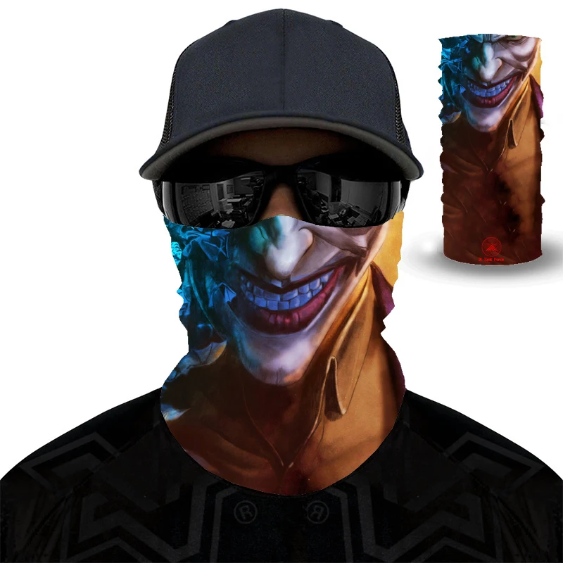 2020 new 3D Joker windproof seamless magic headscarf skull neck bike hat hiking and cycling | Аксессуары для одежды