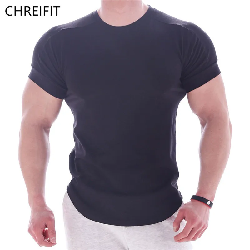 Летняя спортивная футболка CHREIFIT, Мужская футболка для спортзала, фитнеса, с коротким рукавом, мужские быстросохнущие футболки для бодибилд...
Летняя спортивная футболка CHREIFIT, Мужская футболка для спортзала, фитнеса, с коротким рукавом, мужские быстросохнущие футболки для бодибилд...