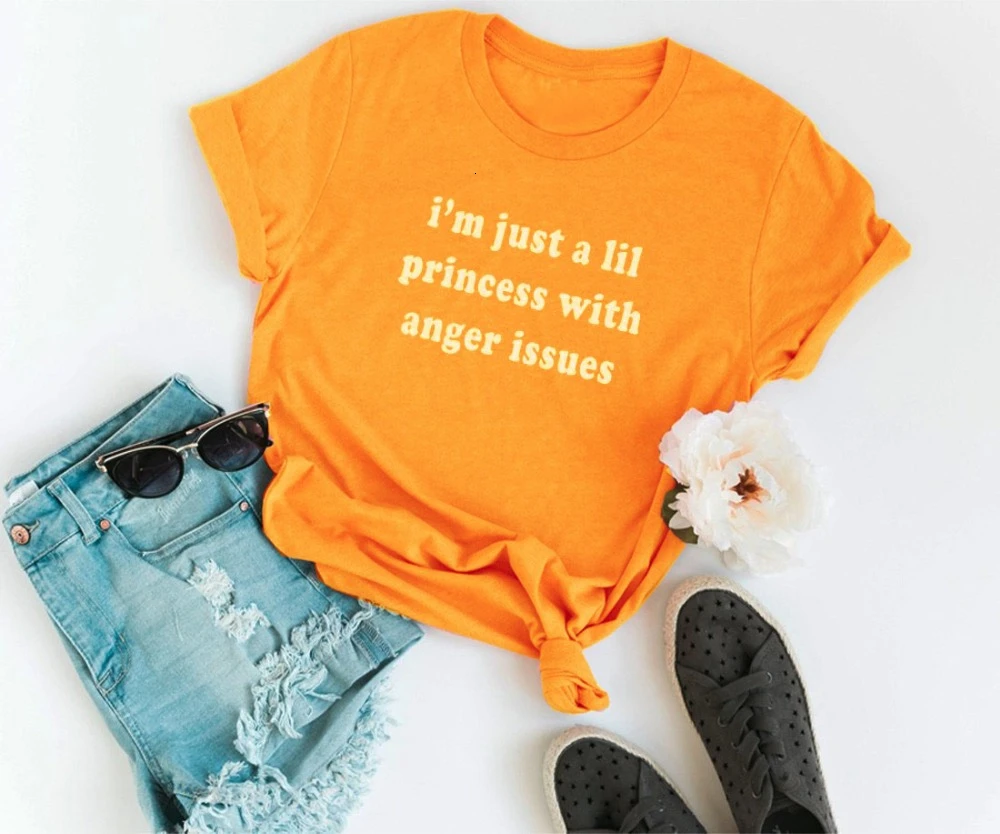 I am just a princess with anger issues t-shirt rosa feminina women fashion girl casual street style tees shirt art tops- K756
I am just a princess with anger issues t-shirt rosa feminina women fashion girl casual street style tees shirt art tops- K756