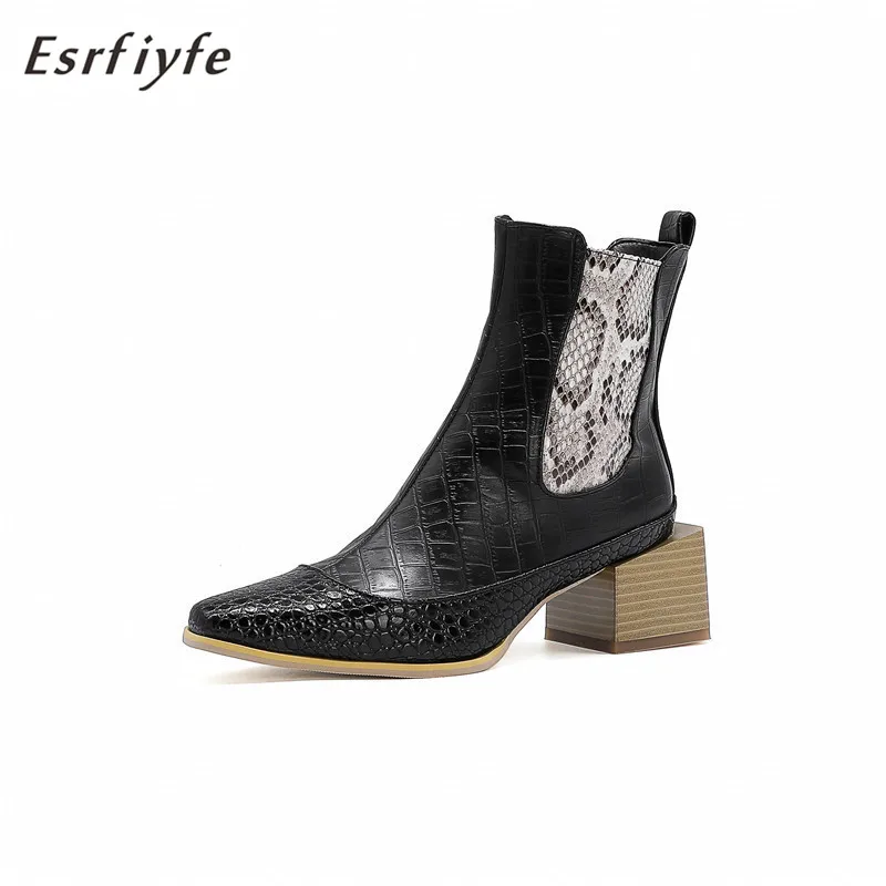ESRFIYFE 2020 New large size34-48 Women Ankle Boots Autumn Winter Thick Heel Square Toe Shoes Woman Ladies Wedding Party Boots
ESRFIYFE 2020 New large size34-48 Women Ankle Boots Autumn Winter Thick Heel Square Toe Shoes Woman Ladies Wedding Party Boots