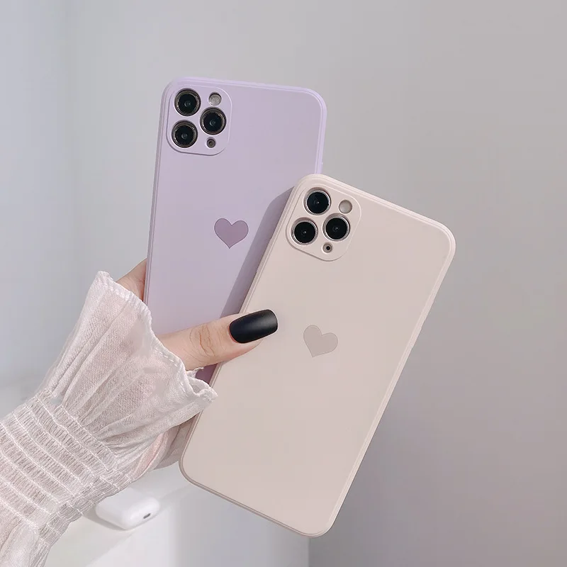 INS Korea Heart Phone Case for Iphone 12 Mini 11 Pro Max 7 8 Plus Cover Purple Soft Silicone for Iphone X XR XS MAX Cover Fundas
INS Korea Heart Phone Case for Iphone 12 Mini 11 Pro Max 7 8 Plus Cover Purple Soft Silicone for Iphone X XR XS MAX Cover Fundas