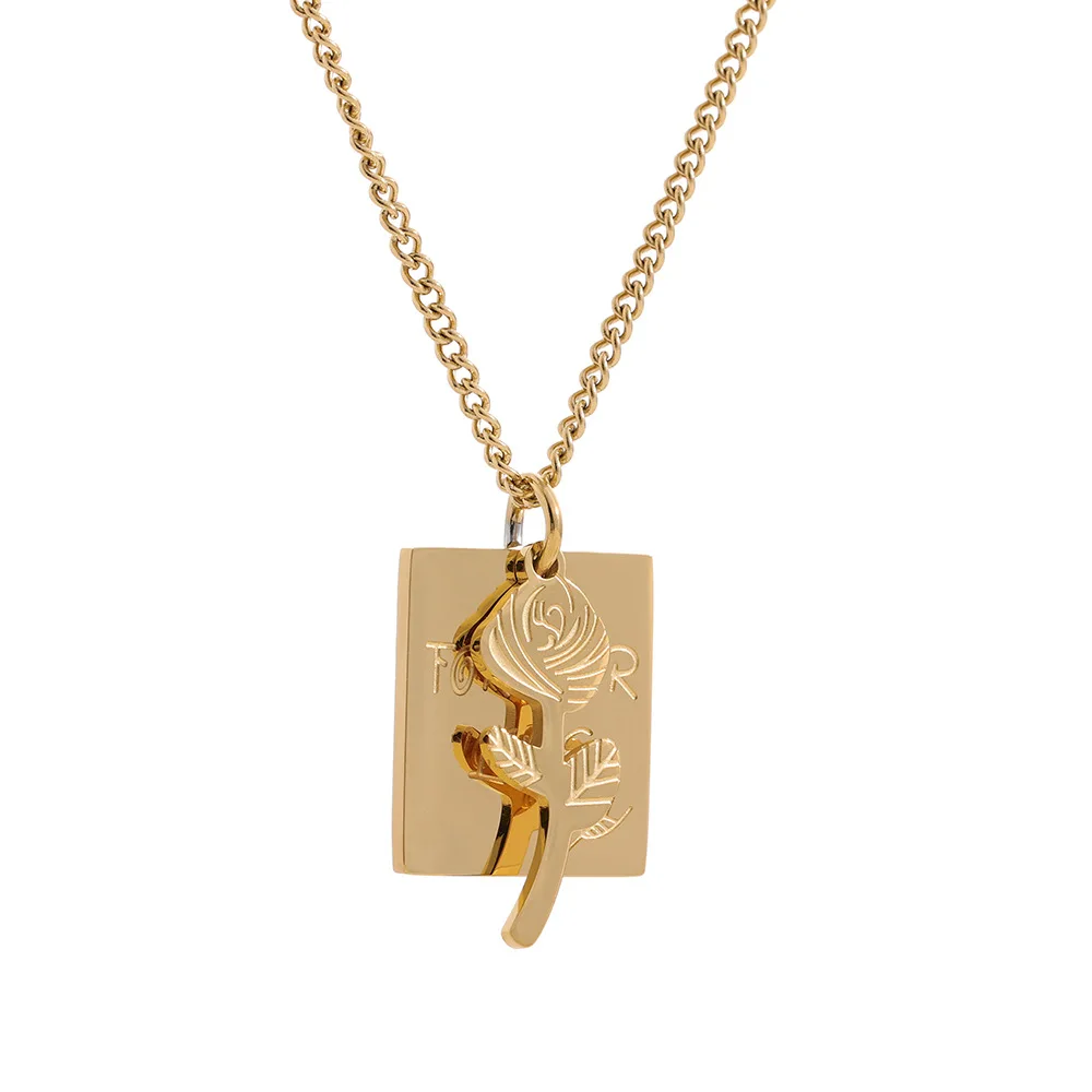 Delicate Stainless Steel Rose Flower Necklaces for Women Girls Forever Love Gold Plated Best Birthday Jewelry Gifts 2022
Delicate Stainless Steel Rose Flower Necklaces for Women Girls Forever Love Gold Plated Best Birthday Jewelry Gifts 2022