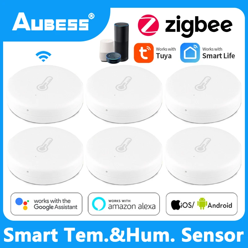 Aubess Tuya Smart Home ZigBee Temperature Humidity Sensor Indoor Outdoor Thermometer Hygrometer Smart Life Alexa Google Home
Aubess Tuya Smart Home ZigBee Temperature Humidity Sensor Indoor Outdoor Thermometer Hygrometer Smart Life Alexa Google Home