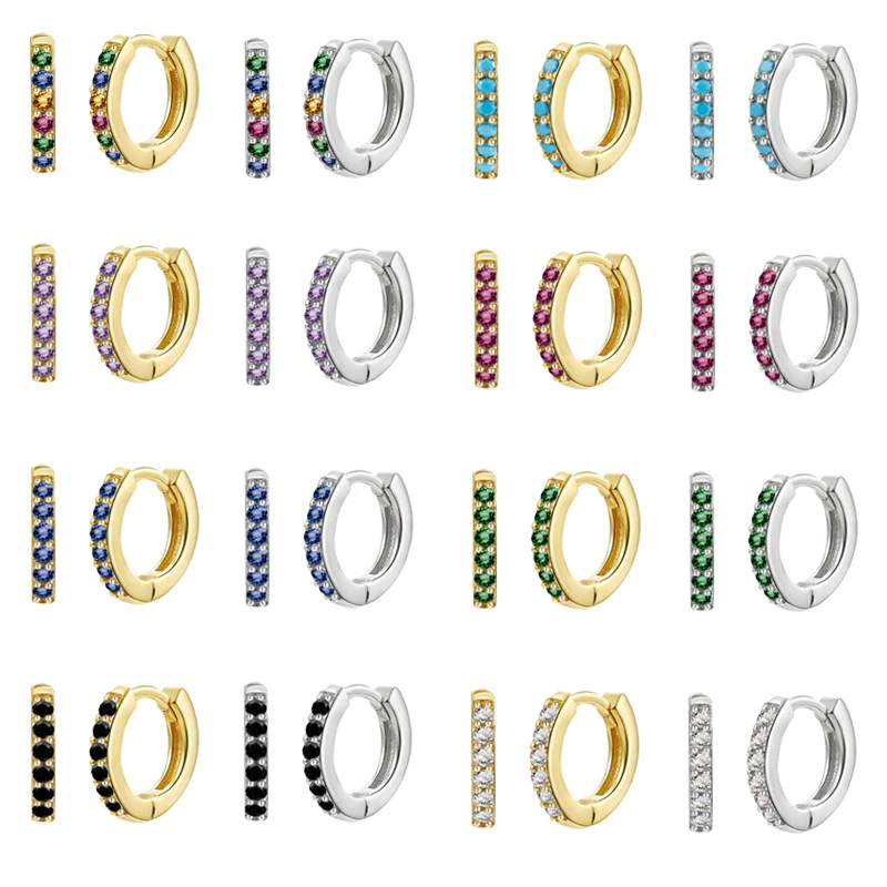 Aide 925 Sterling Silver Minimalist 9mm Cartilage Huggies Women Rainbow Crystal Hoop Earrings Piercing Pendiente Ohrringe Jewel
Aide 925 Sterling Silver Minimalist 9mm Cartilage Huggies Women Rainbow Crystal Hoop Earrings Piercing Pendiente Ohrringe Jewel