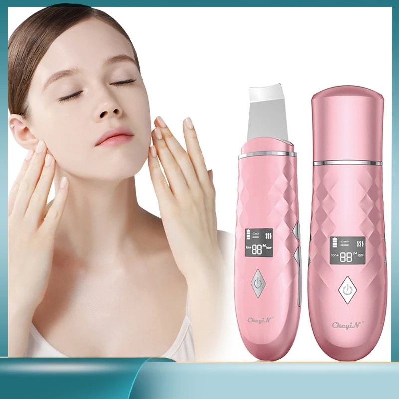 LED Ultrasonic Skin Scrubber Warmer Facial Cleanser Dirt Blackhead Removal Reduce Wrinkles Spots Face Whitening Lifting Machine
LED Ultrasonic Skin Scrubber Warmer Facial Cleanser Dirt Blackhead Removal Reduce Wrinkles Spots Face Whitening Lifting Machine