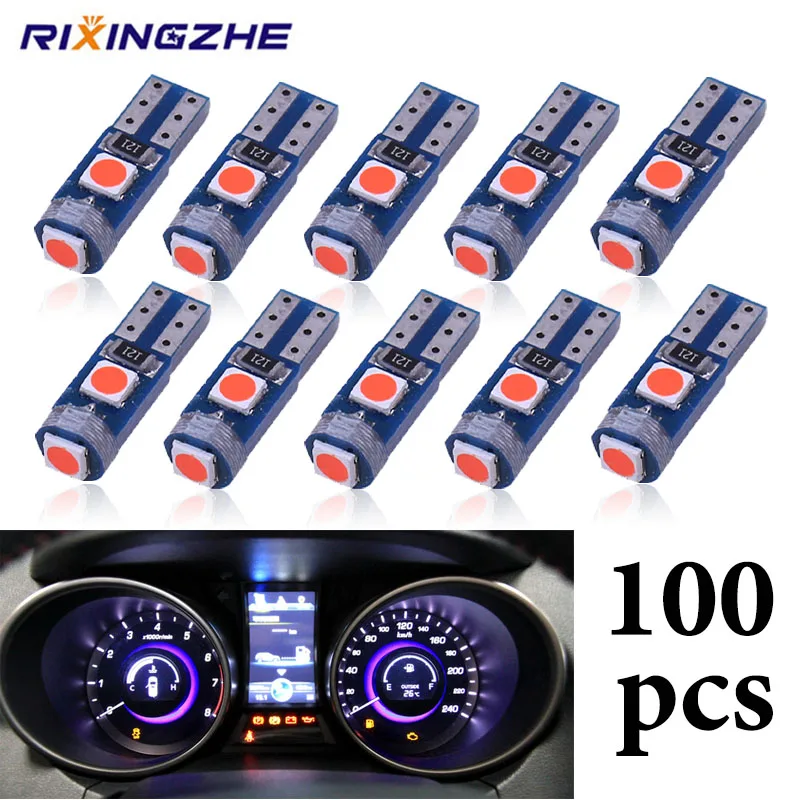 RXZ 100PCS T5 LED W1.2W LED 3030 Super bright LED Wedge Dashboard Auto Instrument Lamp 12V Pink red yellow green iceblue blue
RXZ 100PCS T5 LED W1.2W LED 3030 Super bright LED Wedge Dashboard Auto Instrument Lamp 12V Pink red yellow green iceblue blue