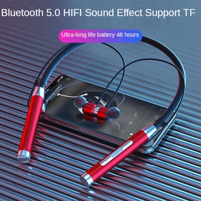 Super 24 Hours 6D Magnetic-suction Bluetooth Headset 5.0 Neck-mounted Binaural Neck Mobile Wireless Ruinning Sport Headset
Super 24 Hours 6D Magnetic-suction Bluetooth Headset 5.0 Neck-mounted Binaural Neck Mobile Wireless Ruinning Sport Headset