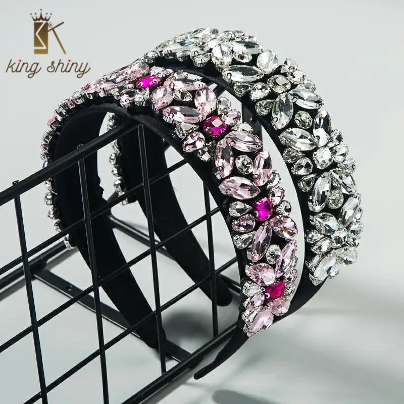 Luxury Baroque Full Color Crystal Wide Headband for Lady Elegant Colorful Glass Drill Floral Hair Hoop Bride Wedding Tiara Bezel
Luxury Baroque Full Color Crystal Wide Headband for Lady Elegant Colorful Glass Drill Floral Hair Hoop Bride Wedding Tiara Bezel