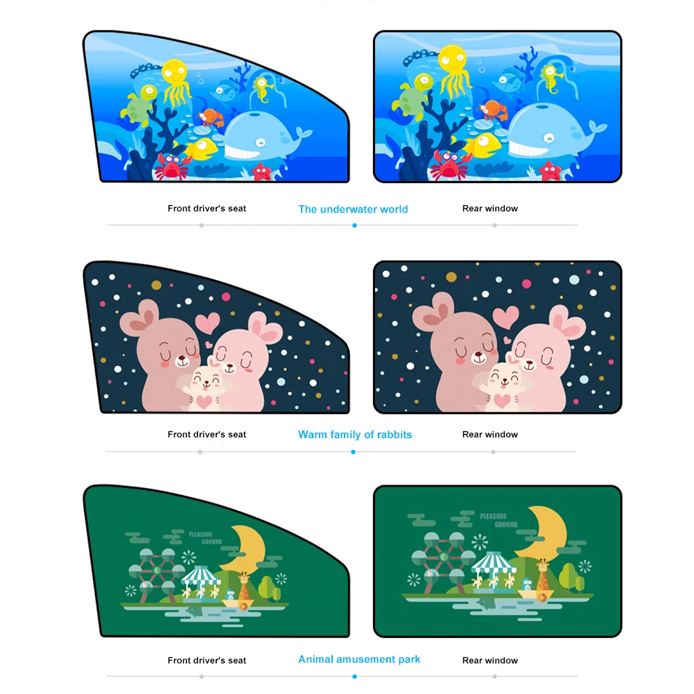 Universal Cartoon 1Pc Car Window Sunshade Front Rear Side Window Visor Cover Magnetic UV Protection Sun Visor Car Window Curtain
Universal Cartoon 1Pc Car Window Sunshade Front Rear Side Window Visor Cover Magnetic UV Protection Sun Visor Car Window Curtain