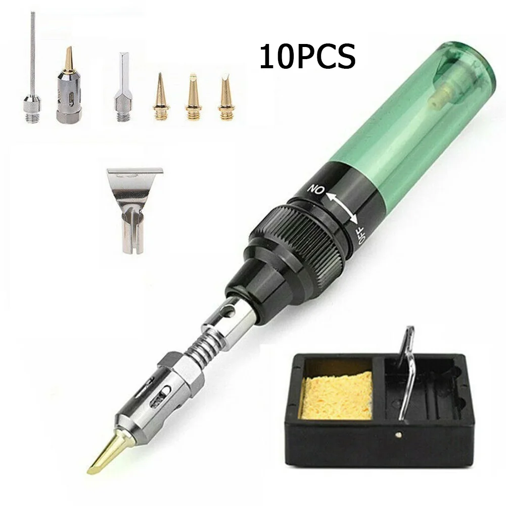 Soldering Iron Holder W/ 6pcs Soldering Cordless Iron Tips Kit Butane Gas Welding Equipment Accessory Set Torch Pen Tool
Soldering Iron Holder W/ 6pcs Soldering Cordless Iron Tips Kit Butane Gas Welding Equipment Accessory Set Torch Pen Tool