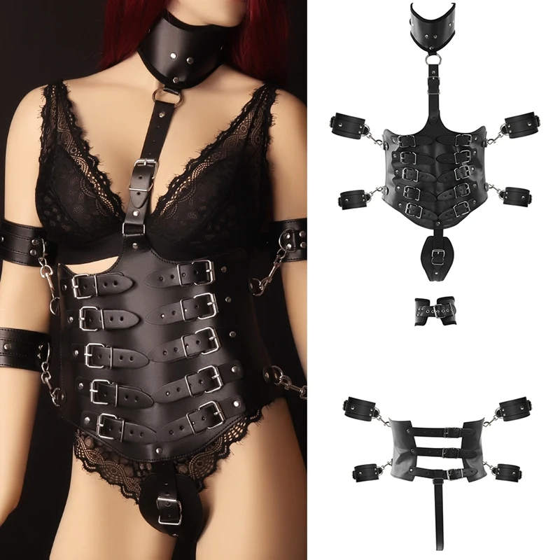 Body PU Leather Harness Set Torture Cage Bra Black Sexy Lingerie Fetish for Women Halloween Festival Cosplay Club Rave Dance
Body PU Leather Harness Set Torture Cage Bra Black Sexy Lingerie Fetish for Women Halloween Festival Cosplay Club Rave Dance