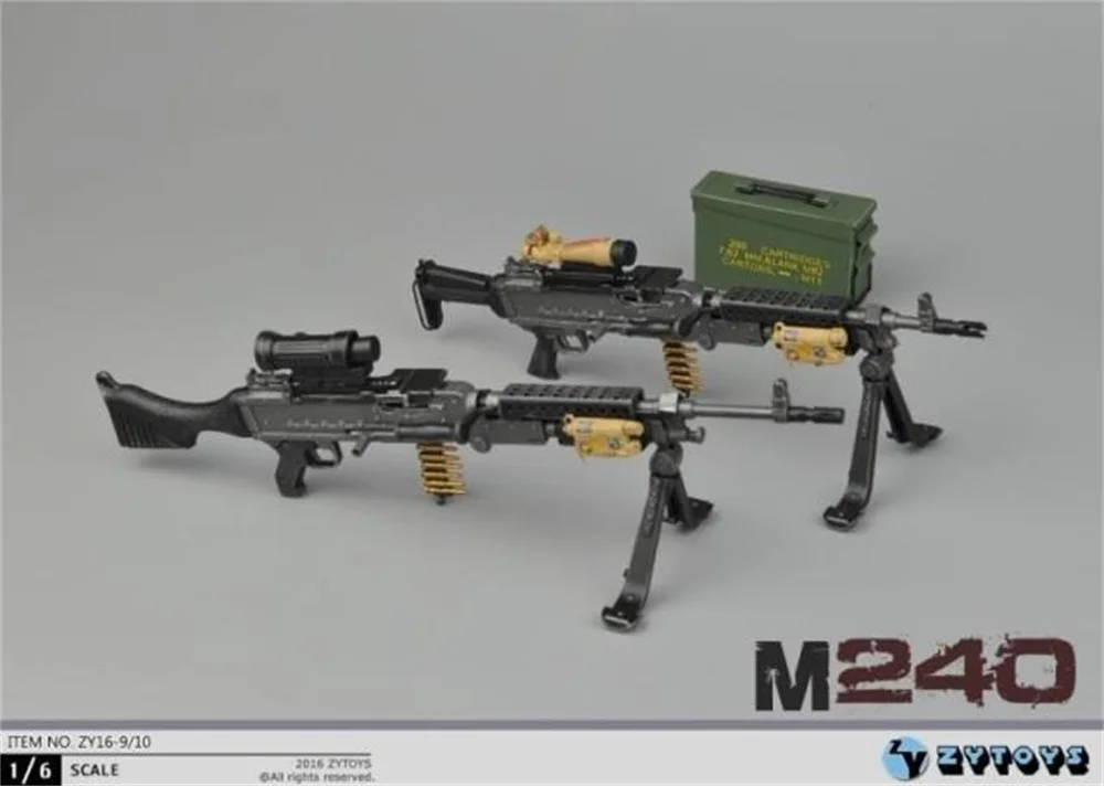 ZYTOYS 1/6th M240 Machine Gun ZY16-9/10 PVC Material Can't Be Fired For Doll Action Collection
ZYTOYS 1/6th M240 Machine Gun ZY16-9/10 PVC Material Can't Be Fired For Doll Action Collection