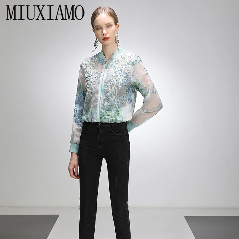 MIUXIMAO High Quality 2021 Office Lady Spring Coat Casual Full Sleeve Beading 3D Flower Blue Embroidery Jacket Women vestidos
MIUXIMAO High Quality 2021 Office Lady Spring Coat Casual Full Sleeve Beading 3D Flower Blue Embroidery Jacket Women vestidos
