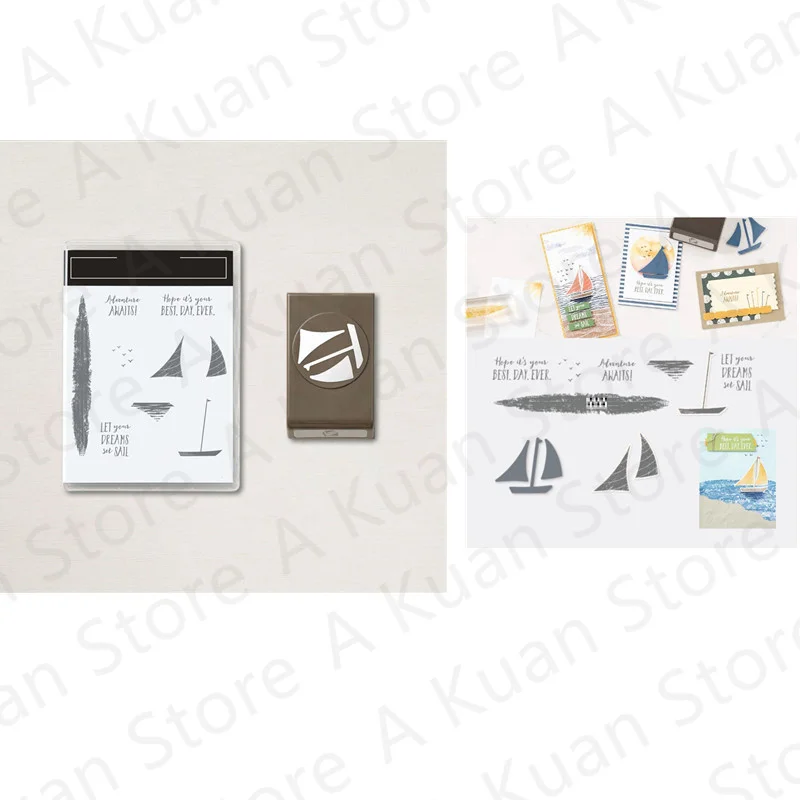 Let's Set Sail Metal Cutting Dies And Clear Stamps For DIY Scrapbook Decoration Embossing Template Greeting Card Handmade New
Let's Set Sail Metal Cutting Dies And Clear Stamps For DIY Scrapbook Decoration Embossing Template Greeting Card Handmade New