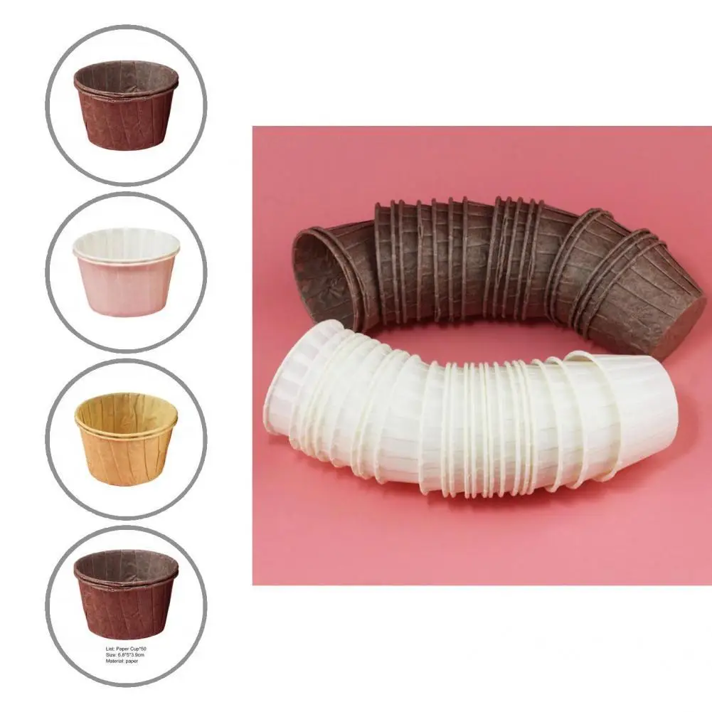 50Pcs Cupcake Wrappers Excellent Thickened Cupcake Wrappers Baking Cups No Odor Heat Resistant Baking Cup
50Pcs Cupcake Wrappers Excellent Thickened Cupcake Wrappers Baking Cups No Odor Heat Resistant Baking Cup