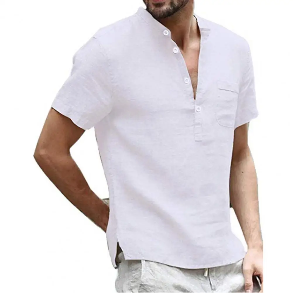 Shirt Men Cotton Flax Quick Drying Buttons V Neck Short Sleeve Casual Shirt Buttons V Neck Short Sleeve Casual Shirt Men 3XL
Shirt Men Cotton Flax Quick Drying Buttons V Neck Short Sleeve Casual Shirt Buttons V Neck Short Sleeve Casual Shirt Men 3XL