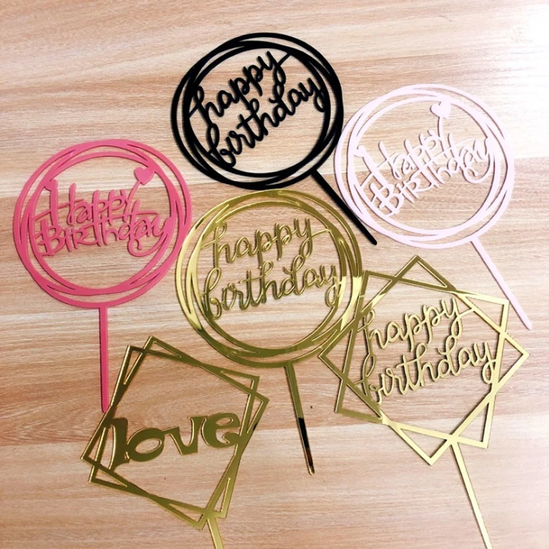 Happy Birthday Love Flag Cake Topper Acrylic Letter Gold Silver Cake Top Flag Decoration for Birthday Party Wedding Supplies
Happy Birthday Love Flag Cake Topper Acrylic Letter Gold Silver Cake Top Flag Decoration for Birthday Party Wedding Supplies
