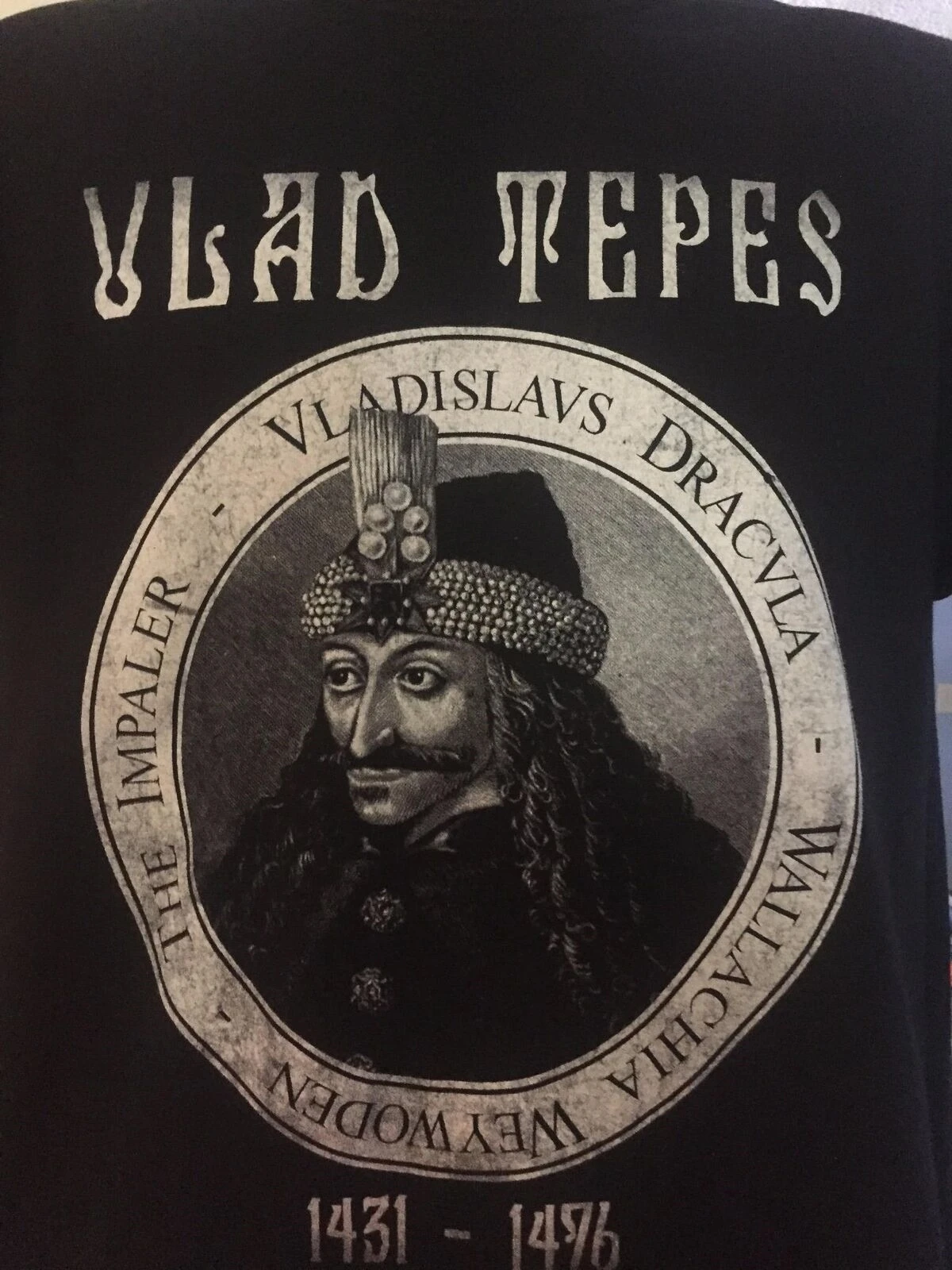 Vlad Tepes T-shirt double sided the original dracula High Quality Men T Shirts top tee
Vlad Tepes T-shirt double sided the original dracula High Quality Men T Shirts top tee
