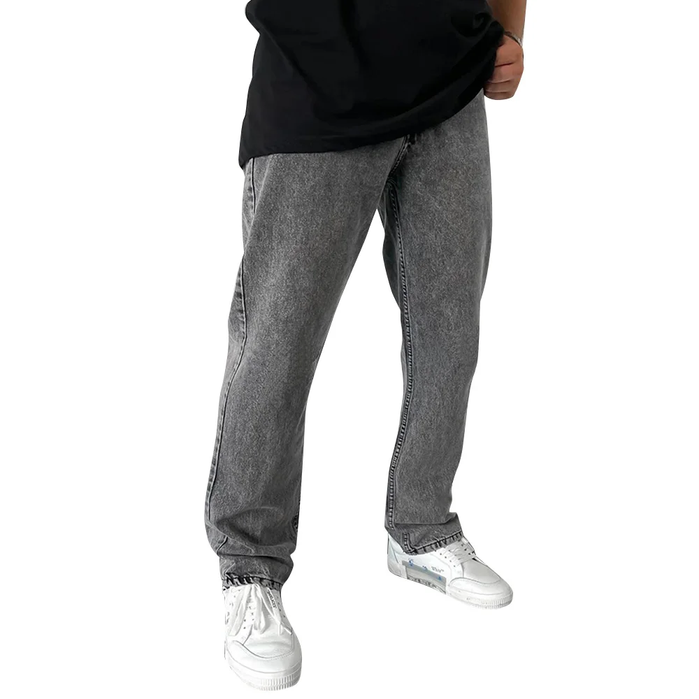 Jeans Men's Loose Straight Leg Denim Pants Low Waist Male Casual Solid Pencil Pants Hip Hop Long Retro Denim Trousers Streetwear
Jeans Men's Loose Straight Leg Denim Pants Low Waist Male Casual Solid Pencil Pants Hip Hop Long Retro Denim Trousers Streetwear