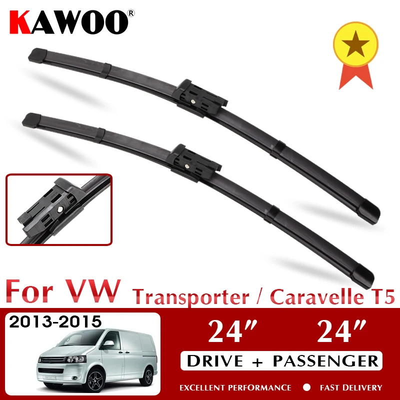 KAWOO Wiper Car Wiper Blades for VW Volkswagen Transporter/Caravelle T5 2013 2014 2015 Windshield Windscreen 24"+24" LHD RHD 
KAWOO Wiper Car Wiper Blades for VW Volkswagen Transporter/Caravelle T5 2013 2014 2015 Windshield Windscreen 24"+24" LHD RHD