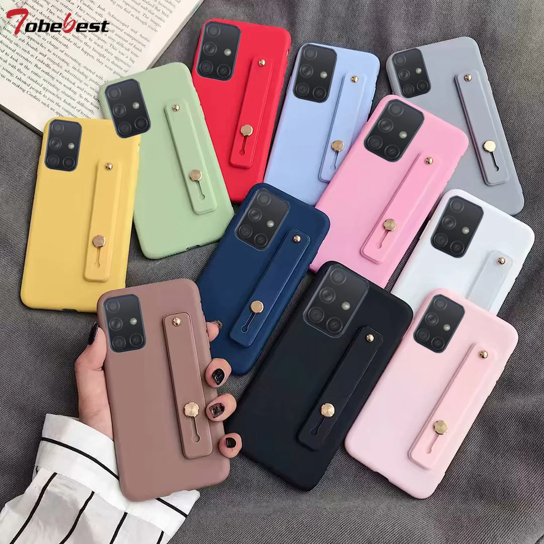 

Wrist Strap Hand Band silicone case For Samsung Galxy A11 A21 A21S A31 A51 A71 A81 A91 A10 A20 A30 A40 A50 A60 A70 M31 M51 Cover