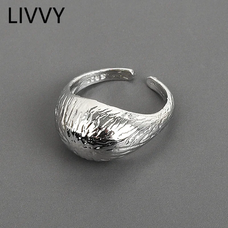 LIVVY Silver Color New Arrival Irregular Concave-Convex Hemispherical Rings for Women Simple Fashion Personality Party Jewelry
LIVVY Silver Color New Arrival Irregular Concave-Convex Hemispherical Rings for Women Simple Fashion Personality Party Jewelry