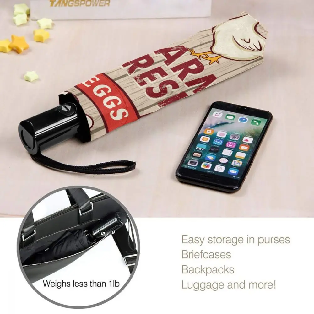 Sunny Umbrella Retro Fresh Egg Rooster On Wooden Automatic folding portable men umbrella Sunscreen rain Windproof beach parasol
Sunny Umbrella Retro Fresh Egg Rooster On Wooden Automatic folding portable men umbrella Sunscreen rain Windproof beach parasol