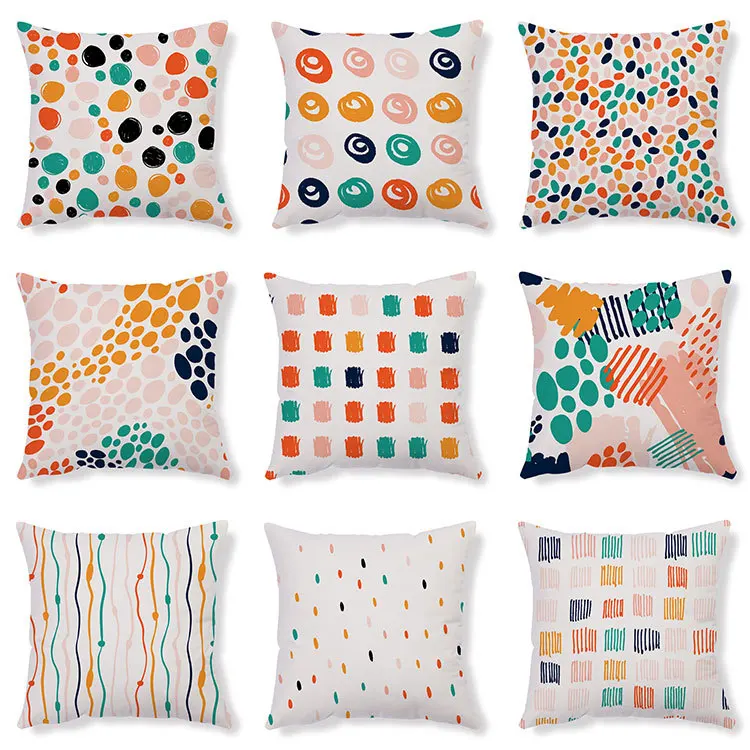 Nordic Geometric Cushion Rainbow Geometry Dots Stripe Pillow Covers Home Decor Decorative Pillowcase
Nordic Geometric Cushion Rainbow Geometry Dots Stripe Pillow Covers Home Decor Decorative Pillowcase