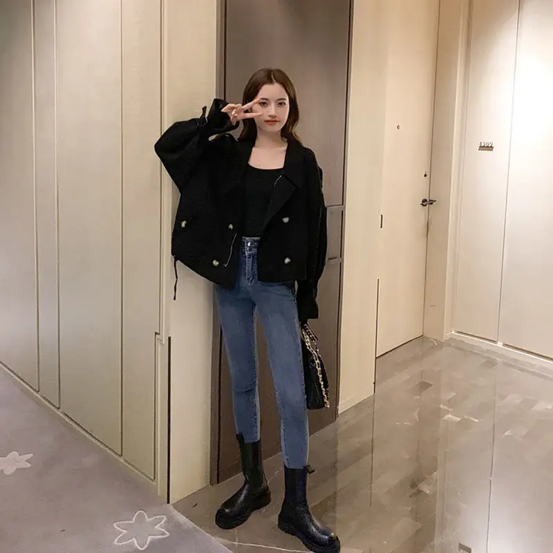 Fashion Loose Short Trench Jacket Women Casual Puff Sleeve Designer Jacket and Coat Ladies 2020 Korean Coat Female Outerwear New
Fashion Loose Short Trench Jacket Women Casual Puff Sleeve Designer Jacket and Coat Ladies 2020 Korean Coat Female Outerwear New