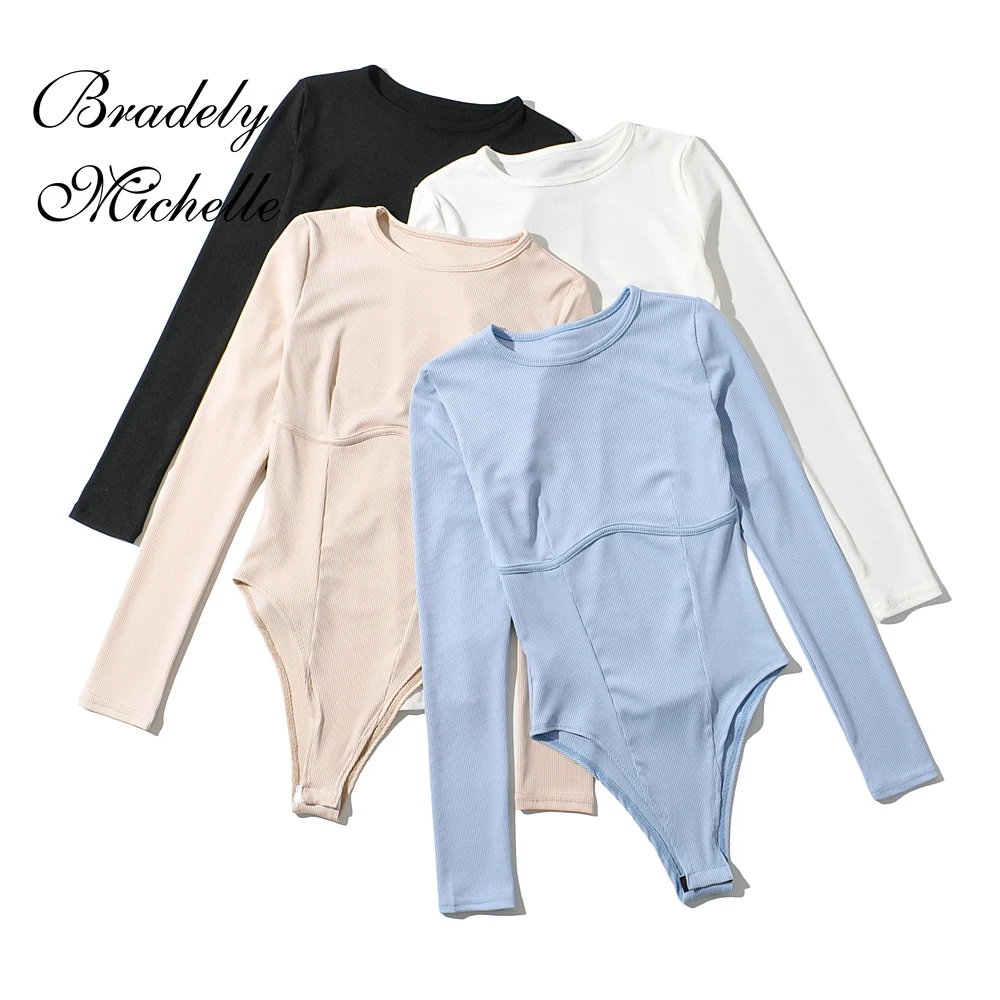 Летнее Новое поступление, женские сексуальные однотонные обтягивающие трикотажные боди с яркой линией украшения 
Летнее Новое поступление, женские сексуальные однотонные обтягивающие трикотажные боди с яркой линией украшения