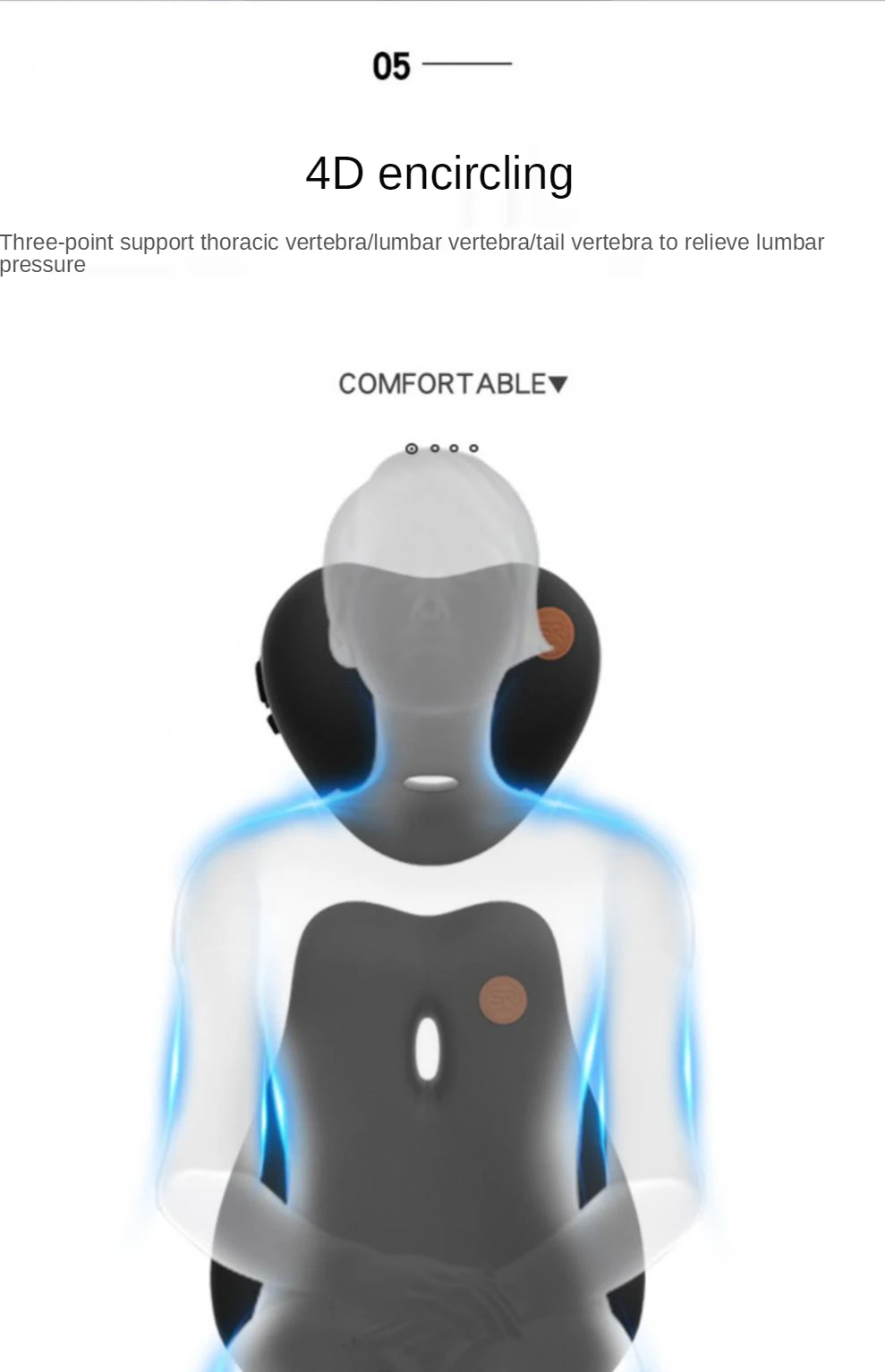 Massage Neck Support Pillow Car Waist Seat Back Support Headrest Pillow Simulation Human Massage Car Back Travel Home Office
Massage Neck Support Pillow Car Waist Seat Back Support Headrest Pillow Simulation Human Massage Car Back Travel Home Office