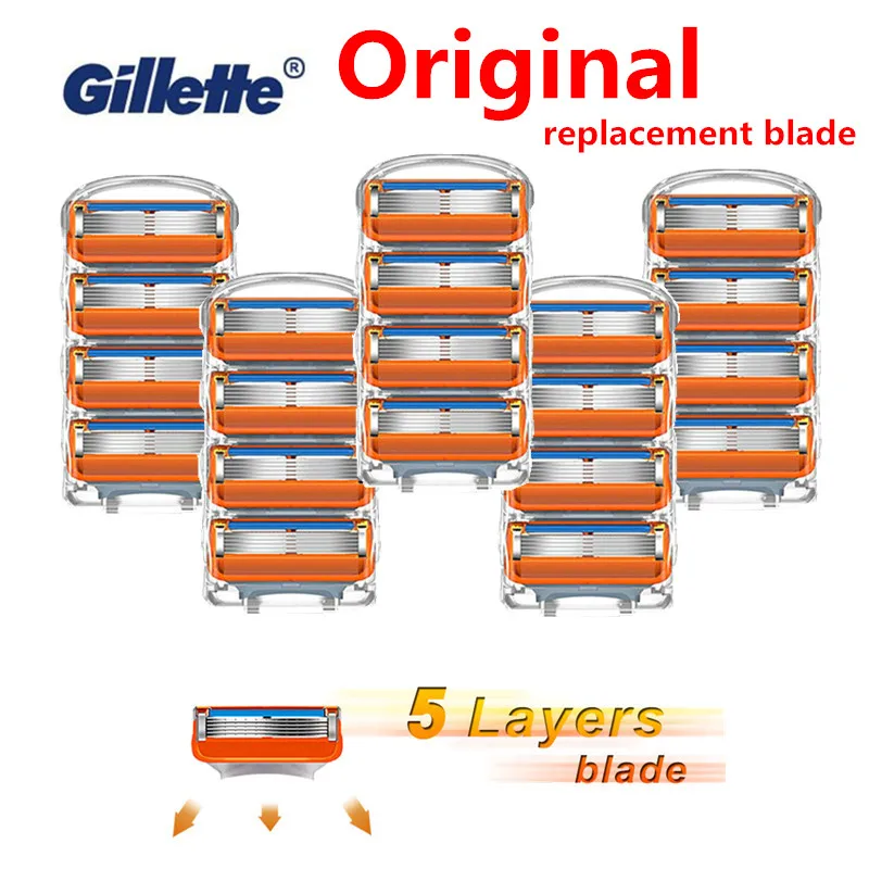 Original Gillette Fusion 5 Shaving Blades Replaceable Cassettes for Shaving Gillette Razor Blade with Trimmer Razors for Men
Original Gillette Fusion 5 Shaving Blades Replaceable Cassettes for Shaving Gillette Razor Blade with Trimmer Razors for Men