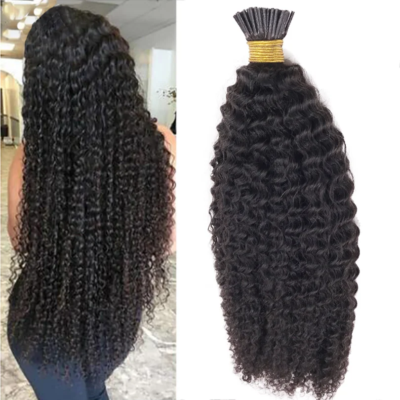 I Tips Microlinks Brazilian Remy Hair Extensions Hair Black Color For Women Curly Extensions Pre Bonded 1g/strand
I Tips Microlinks Brazilian Remy Hair Extensions Hair Black Color For Women Curly Extensions Pre Bonded 1g/strand