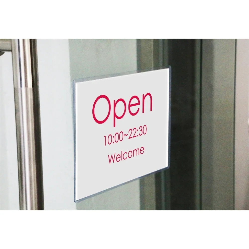 50 Pcs A4 Wall Mount Sign Holder Reusable Self Adhesive Plastic Clear Paper Document Menu Office Poster Holders Ad Flyer Display 
50 Pcs A4 Wall Mount Sign Holder Reusable Self Adhesive Plastic Clear Paper Document Menu Office Poster Holders Ad Flyer Display