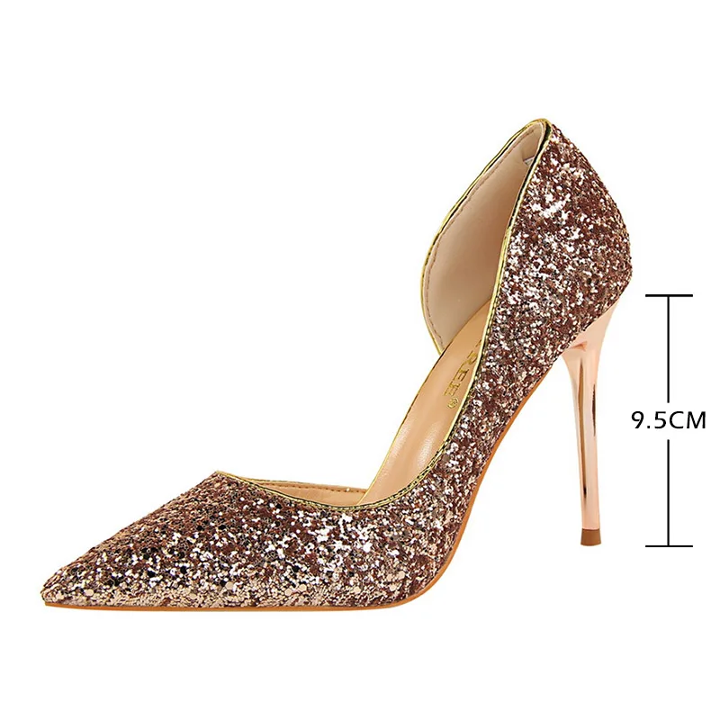 BIGTREE Shoes Sequins Woman Pumps Gold Silver High Heels Shoes Women Wedding Shoes Stiletto Ladies Shoes Fashion Women Heels
BIGTREE Shoes Sequins Woman Pumps Gold Silver High Heels Shoes Women Wedding Shoes Stiletto Ladies Shoes Fashion Women Heels